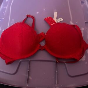 Victoria's Secret Vibrant Red Lace Bra